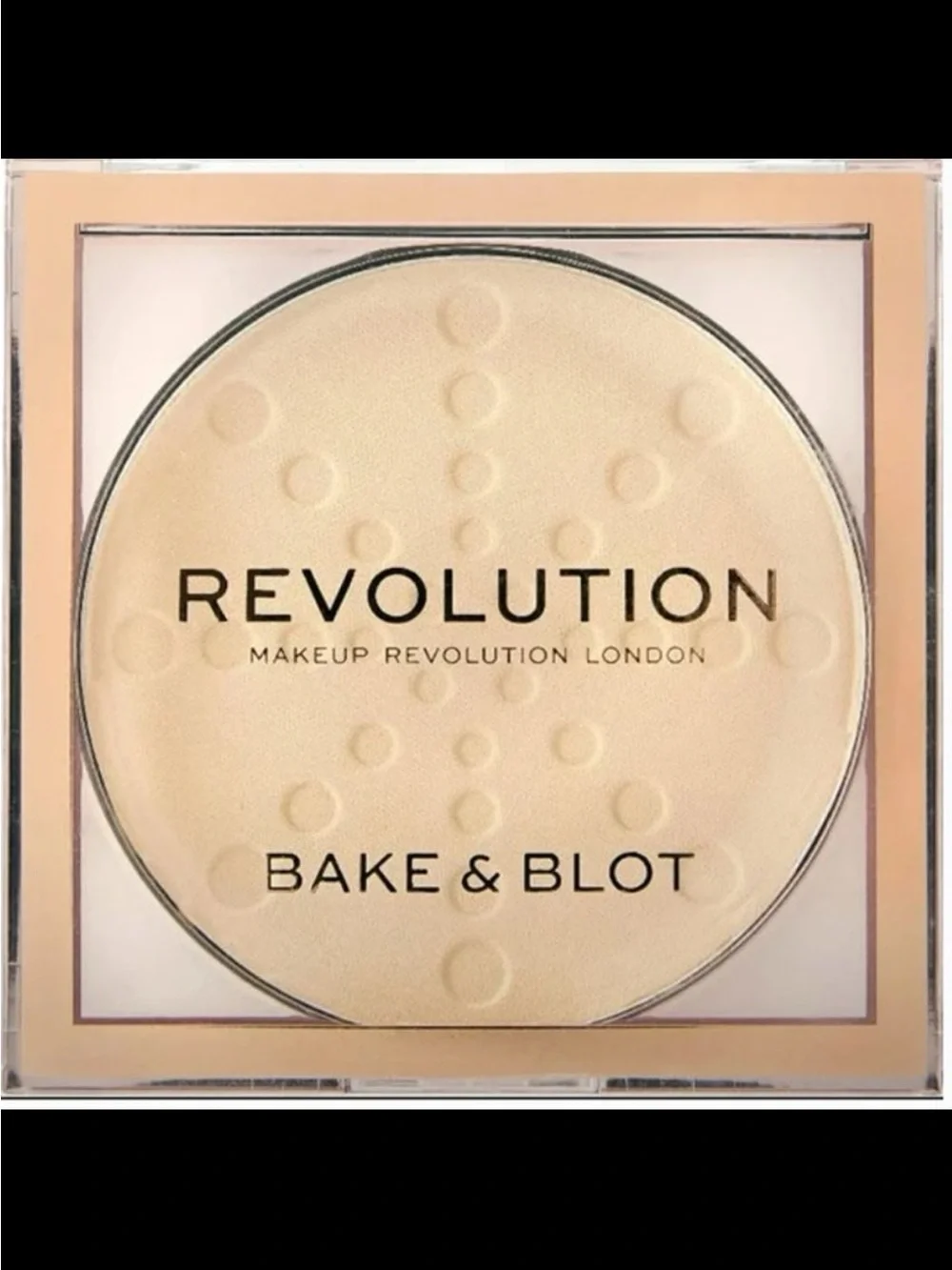 REVOLUTION Makeup London Bake & Blot Pressed Powder Banana Vegan Matt NEW
